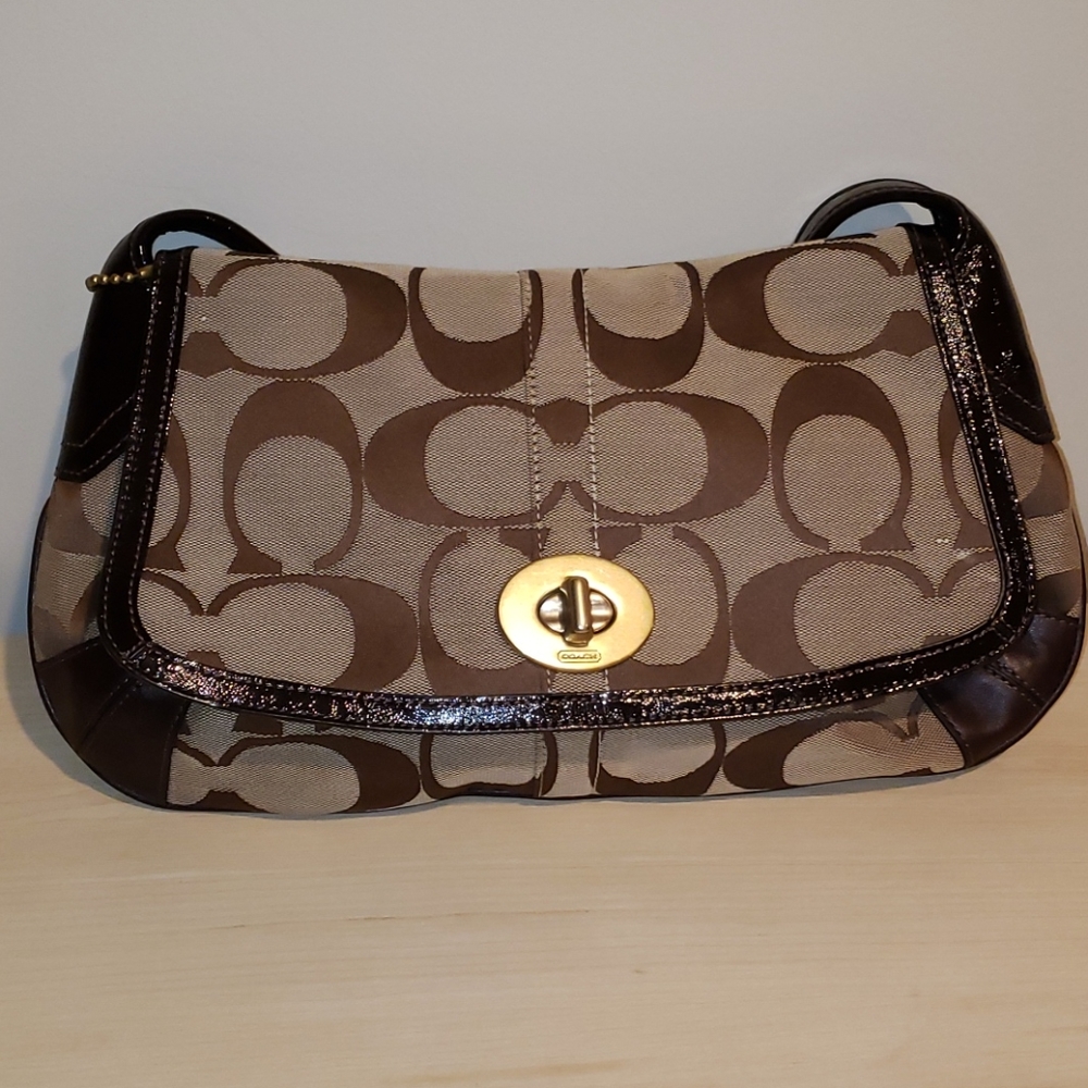 Brown Coach Signature Bag